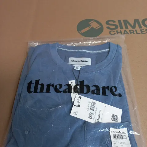 THREADBARE MENS TEE DELILAH DENIM - UK LARGE