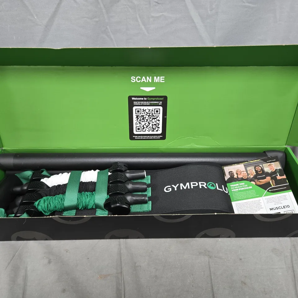 BOXED GYMPROLUXE BAND AND BAR SET 2.0