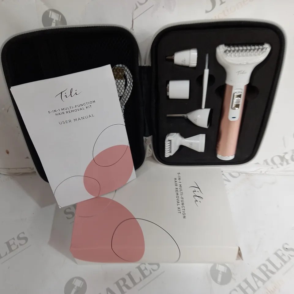 BOXED TILI 5-IN-1 MULTI-FUNCTIONAL HAIR REMOVAL KIT PINK