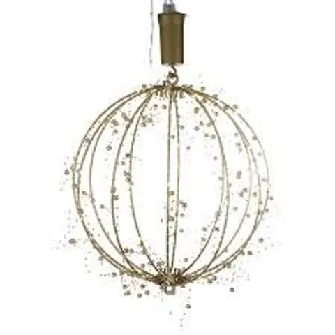 30CM PRE LIT BEADED SPHERE