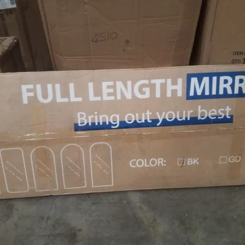 BOXED FULL LENGTH MIRROR - BLACK