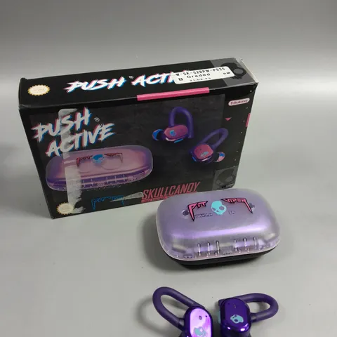 BOXED SKULLCANDY PUSH ACTIVE PIT VIPER WIRELESS EARPHONES 