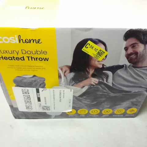 BOXED COSI HOME LUXURY DOUBLE HEATED THROW 