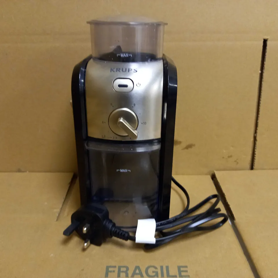 KRUPS GVX231 EXPERT BURR GRINDER FOR COFFEE BEANS