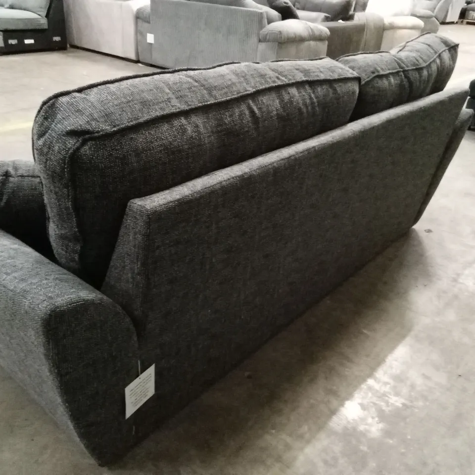 HALSTOW 3 SEATER FABRIC SOFA - CHARCOAL RRP £749