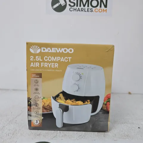 DAEWOO 2.5L COMPACT AIR FRYER – BOXED
