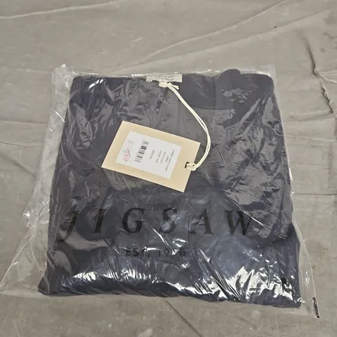 BAGGED JIGSAW SHIRRED WAIST T-SHIRT DRESS -SIZE M