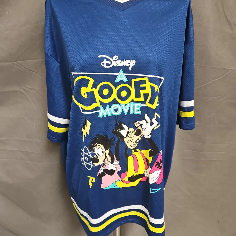 DISNEY A GOOFY MOVIE JERSEY IN BLUE MULTI SIZE XL