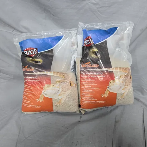 2X TRIXIE REPTILAND DESERT SAND FOR TERRARIUMS, 5 KG