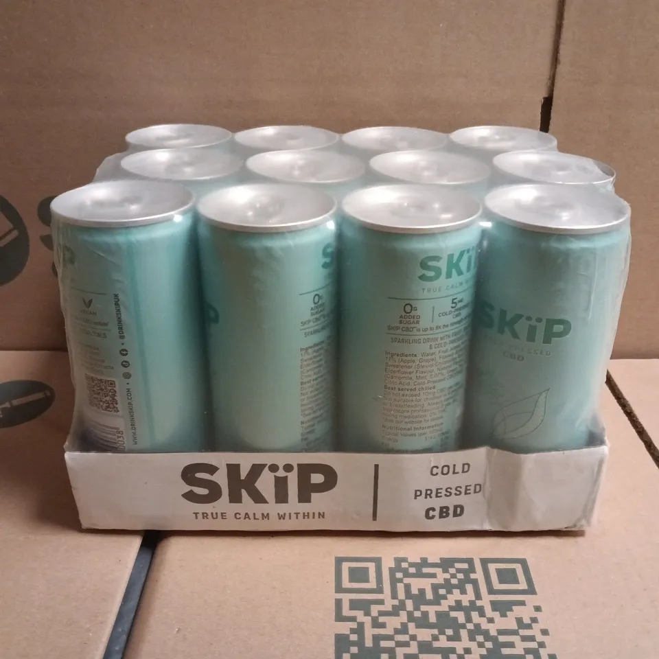 SKIP COLD PRESSED CBD MULTIPACK (12 X 250ML CANS)