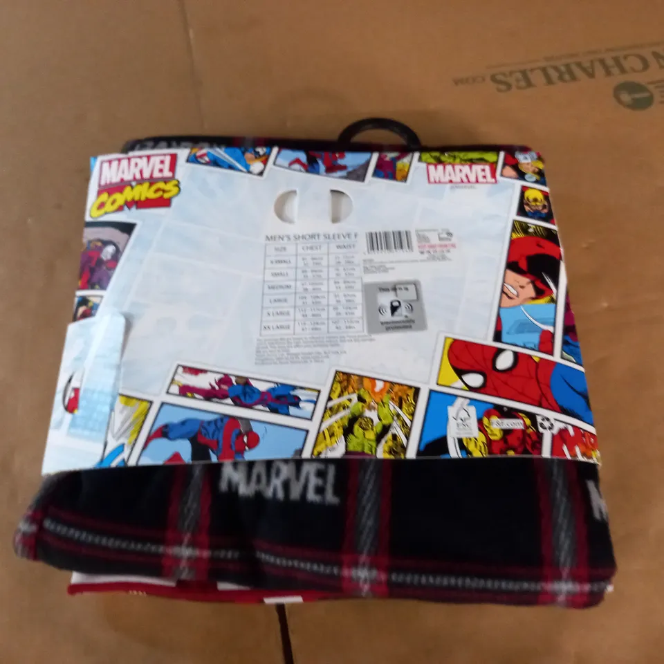 MARVEL MENS SHORT SLEEVE LONG LEG PJ SET - SIZE UNSPECIFIED
