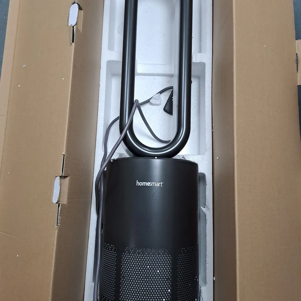 HOMESMART BLADELESS FAN HEATER WITH PLASMA AND HEPA - BLACK