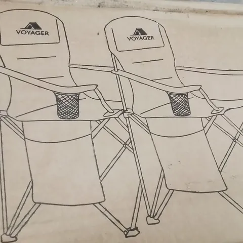 BOXED SET OF 2 CAMPING CHAIRS