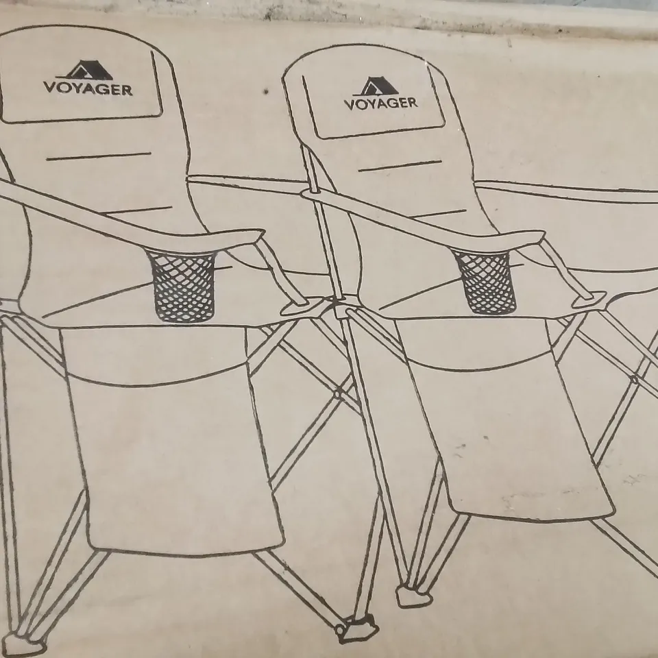 BOXED SET OF 2 CAMPING CHAIRS