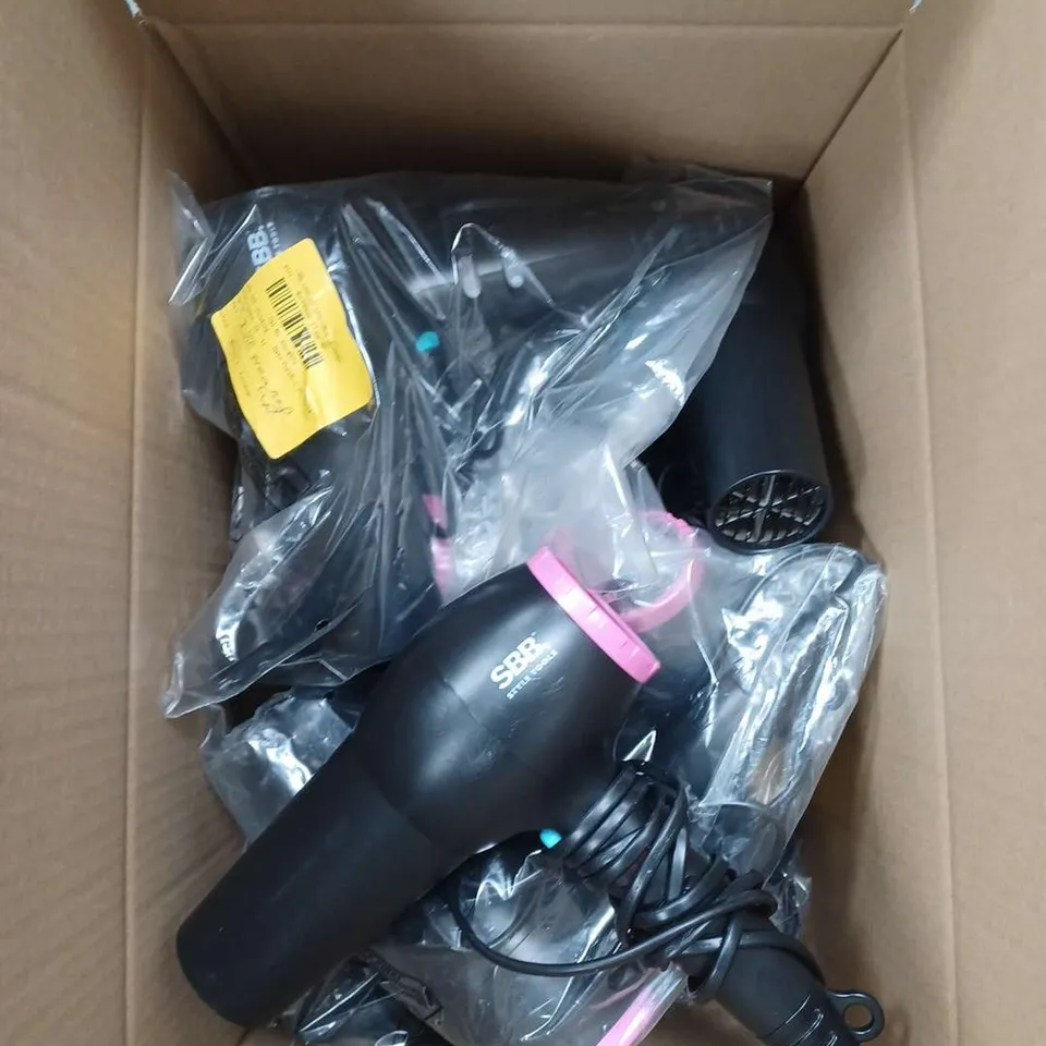 BOXED LOT OF APPROXIMATELY 10 SSB HAIRDRYERS