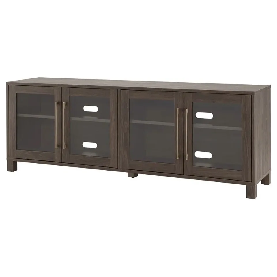 BOXED QUINCY TV STAND FOR TVS UP TO 80" - BROWN (1 BOX)