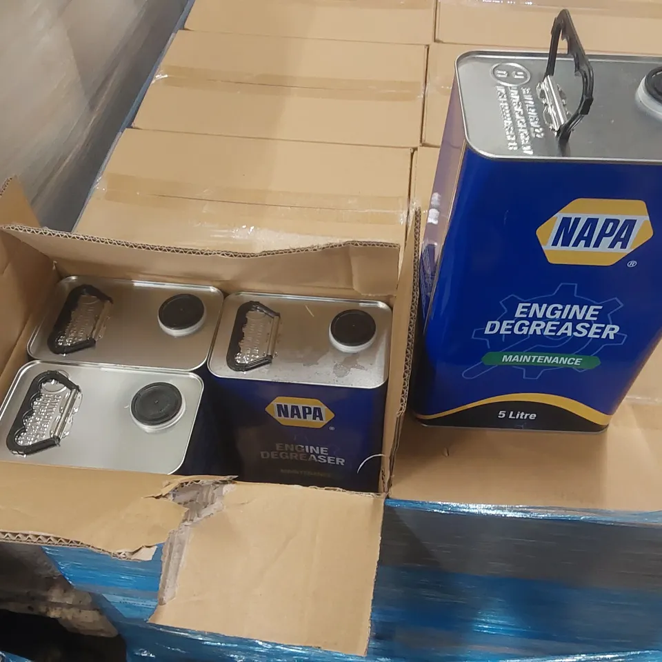 PALLET CONTAINING APPROXIMATELY 70x 5L NAPA ENGINE DEGREASER