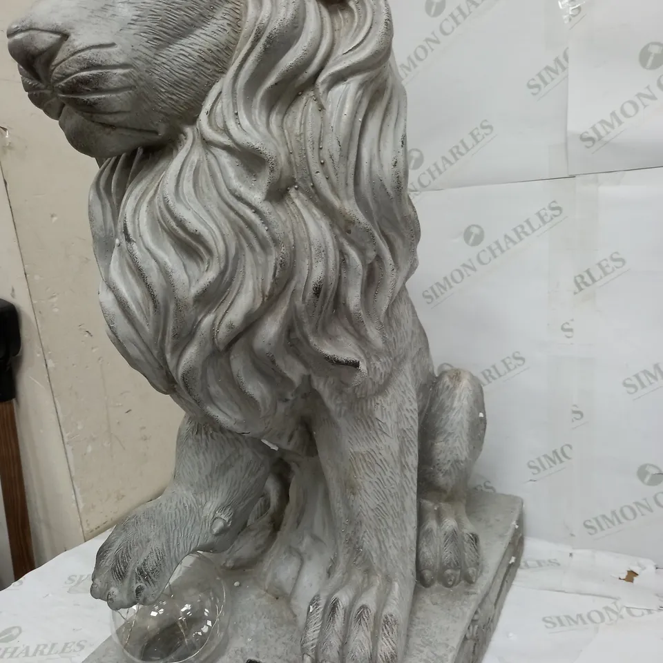 MY GARDEN STORIES LION SCULPTURE
