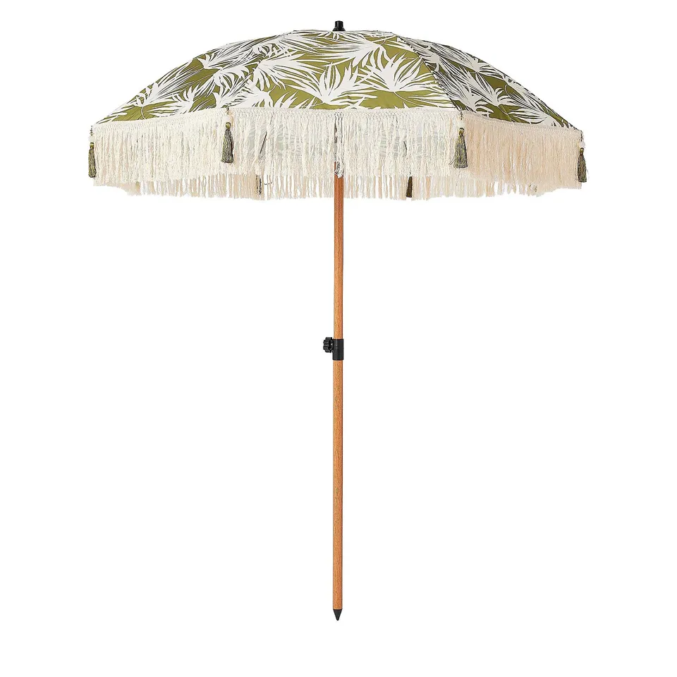 GARDEN STORIES HOT HOUSE PRINTED 2M TASSEL PARASOL