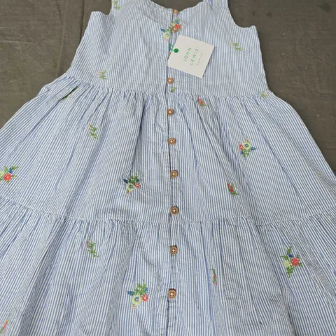 JOHN LEWIS STRIPED DRESS IN BLUE/WHITE SIZE 3 YEARS