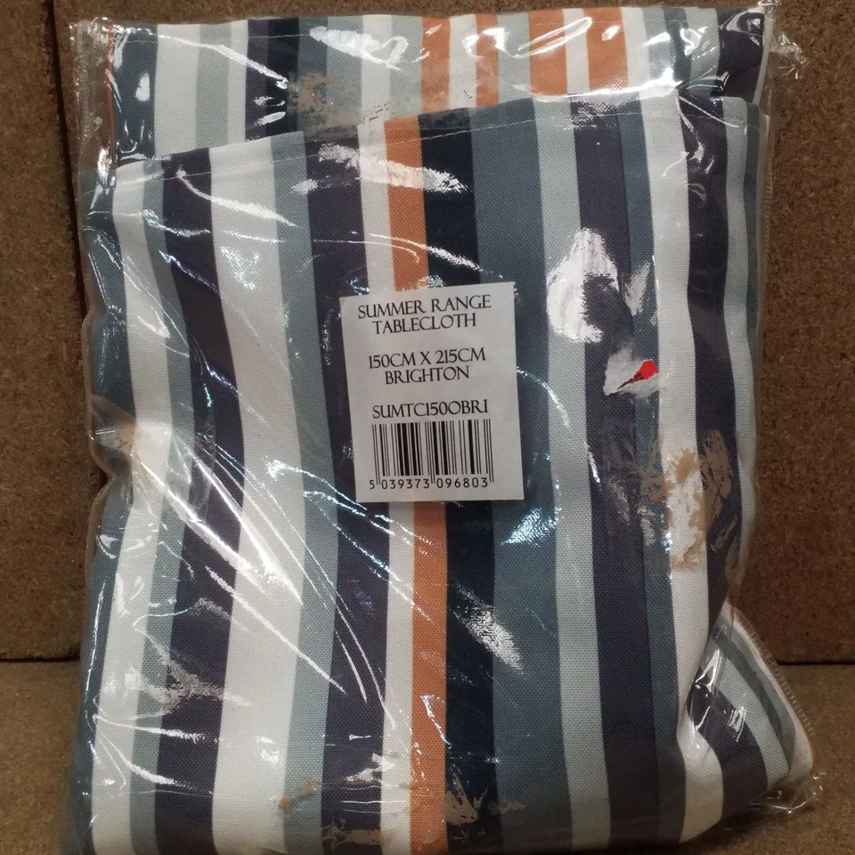 ORTANSA STRIPED WATER REPELLENT TABLECLOTH