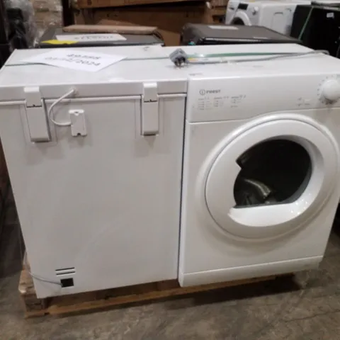 PALLET OF APPROXIMATELY 4 UNPROCESSED RAW RETURN WHITE GOODS TO INCLUDE;