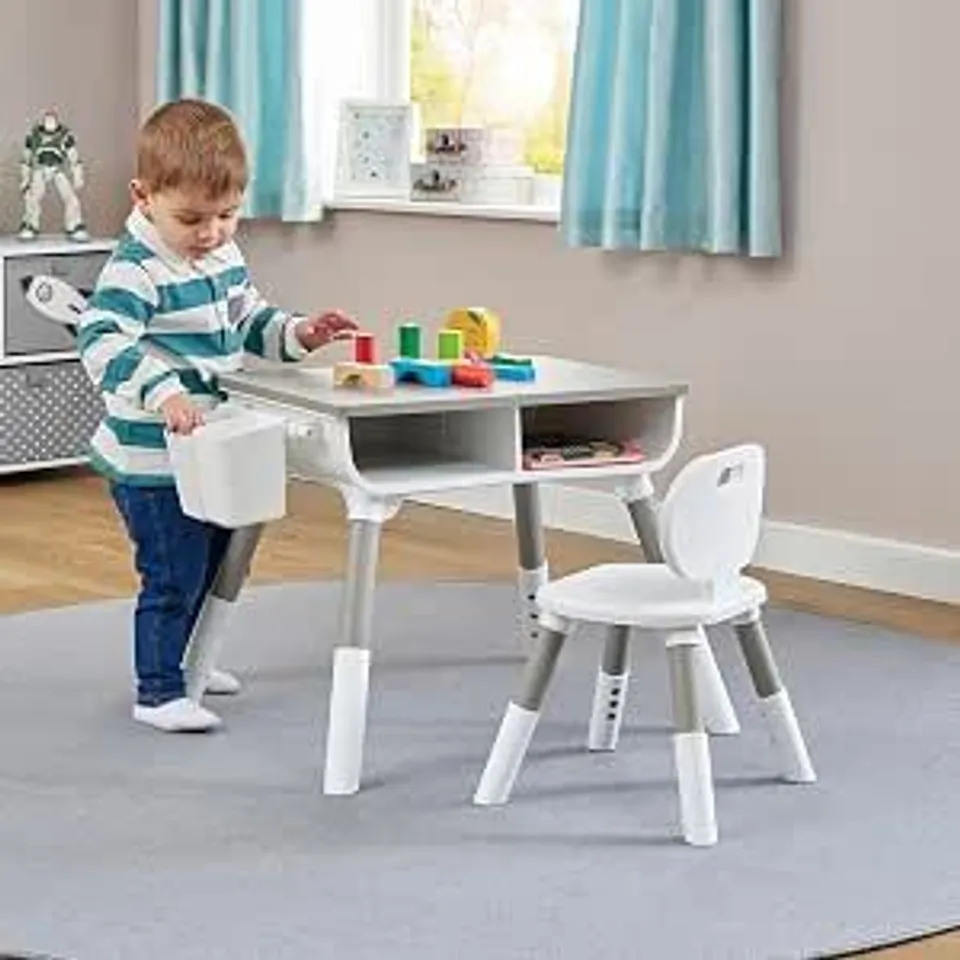 BOXED KIDS 2 PIECE RECTANGULAR PLAY OR ACTIVITY TABLE AND CHAIR SET