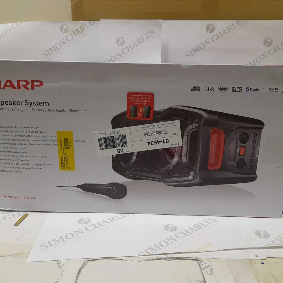 SHARP PARTY SPEAKER SYSTEM PS-929
