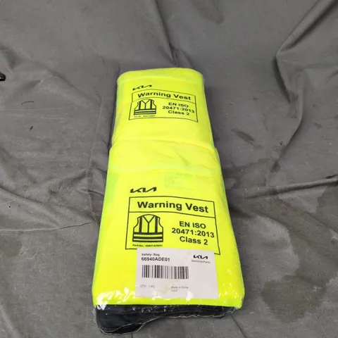 HI VIS WARNING VEST AND SAFETY BAG