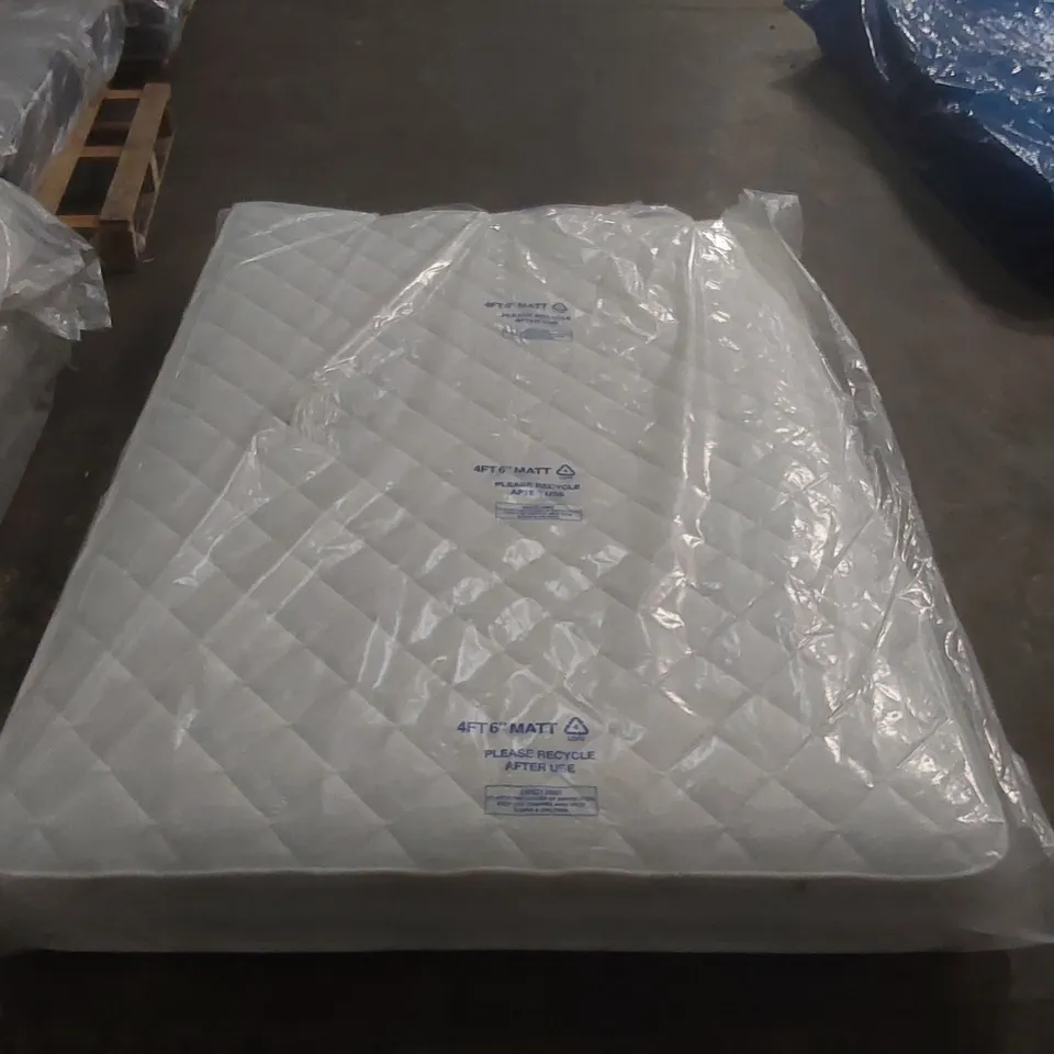 QUALITY BAGGED DOUBLE 135cm AIRSPRUNG LUXURY QUILTED MEDIUM MATTRESS