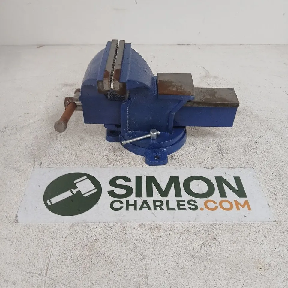 BLUE HEAVY-DUTY BENCH VISE