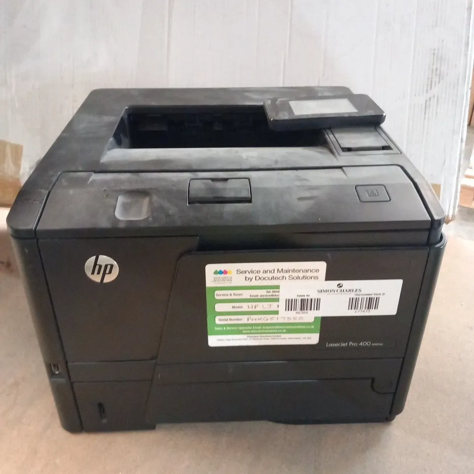 HP LASERJET PRO 400 M401DN A4 MONO DUPLEX LASER PRINTER - ETHERNET & USB - CF278A