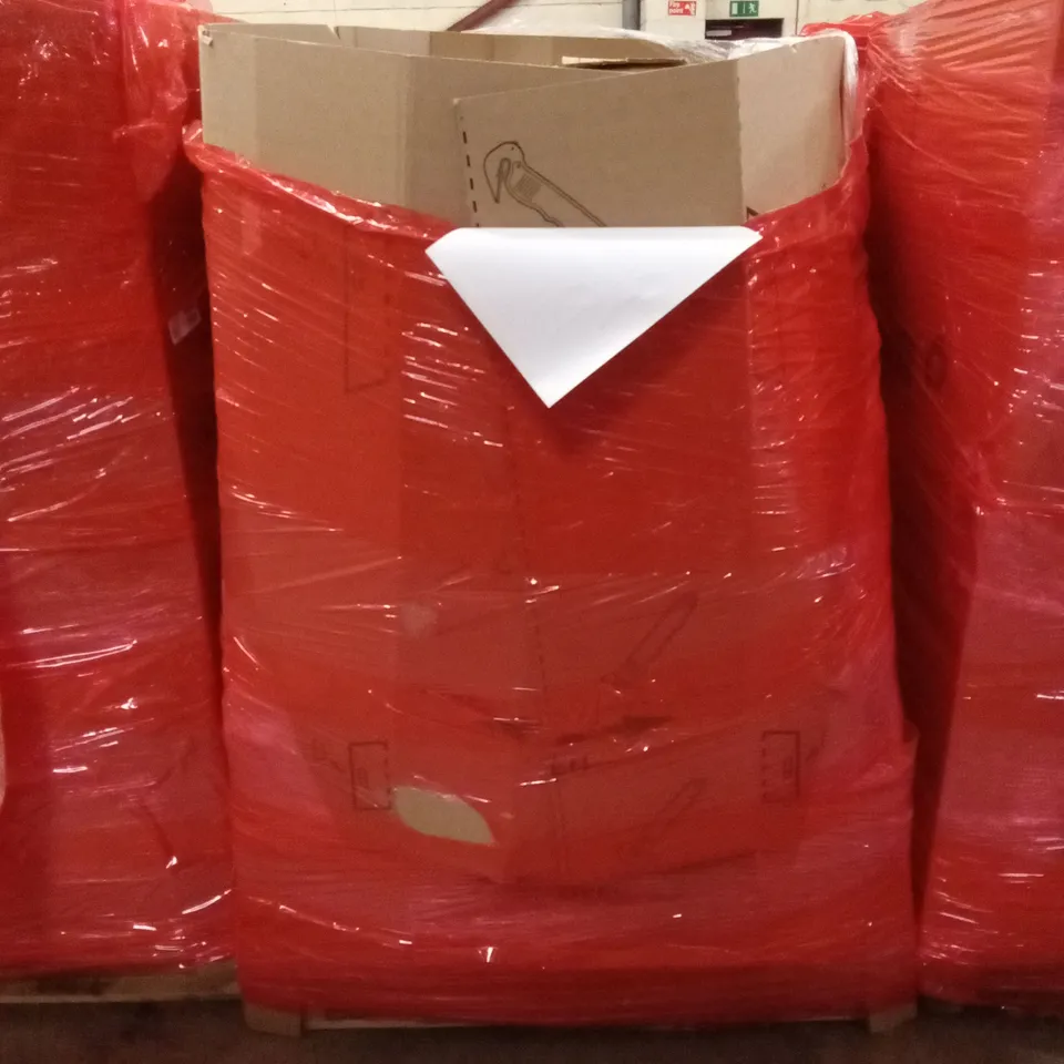 PALLET OF ASSORTED HOUSEHOLD GOODS AND PRODUCTS TO INCLUDE; BABY PLAY MAT, BOXED FURNITURE ETC