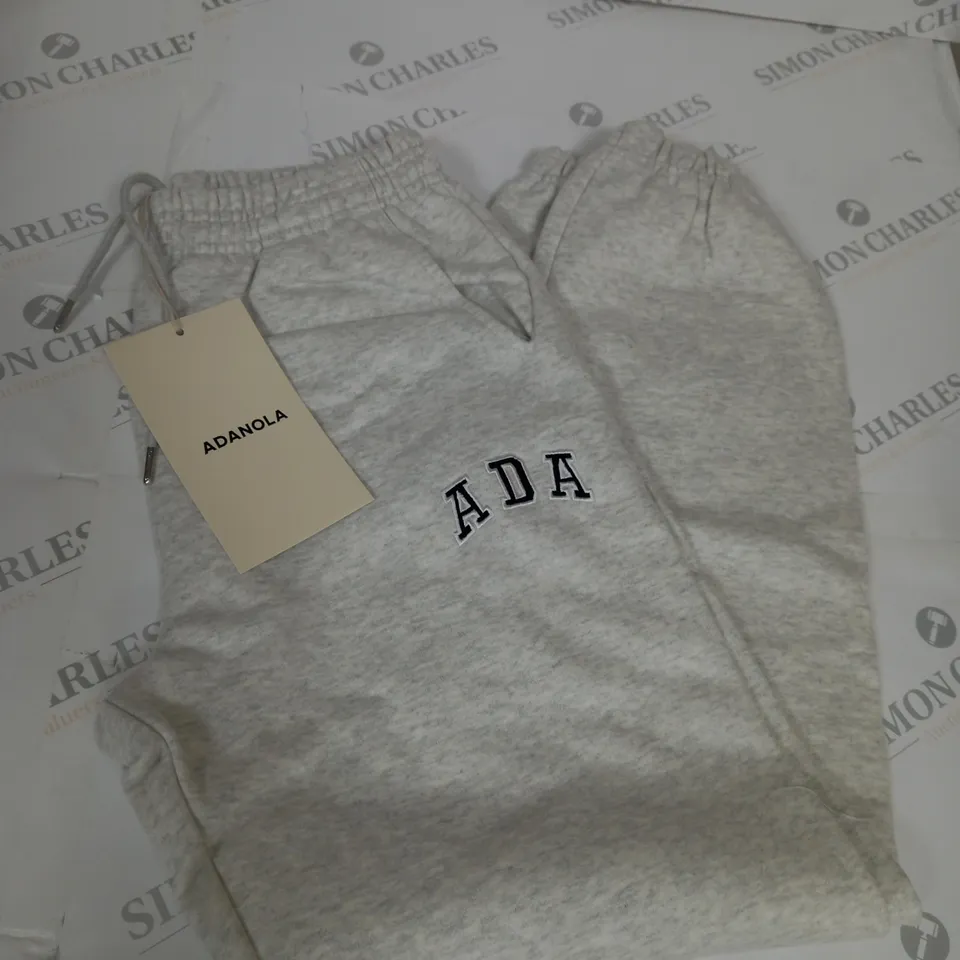 ADANOLA LIGHT GREY SWEATPANTS SIZE S