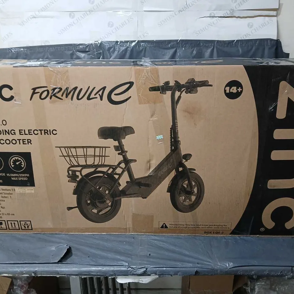 BOXED ZINC FORMULA E VENTURE 2.0 SEATED ELECTRIC SCOOTER