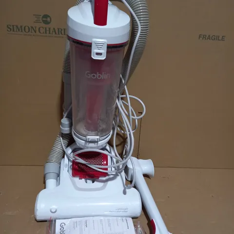 GOBLIN PET UPRIGHT VACUUM CLEANER - WHITE/RED