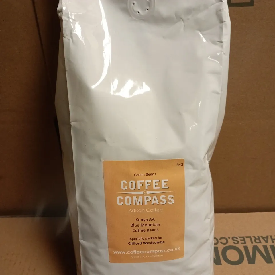 COFFEE COMPASS KENYA AA GREEN BEANS – ARTISAN COFFEE BEANS, 2KG