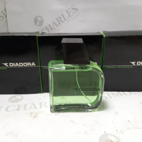 LOT OF 12 X 100ML DIADORA ENERGY FRAGRANCE EAU DE PARFUM GREEN