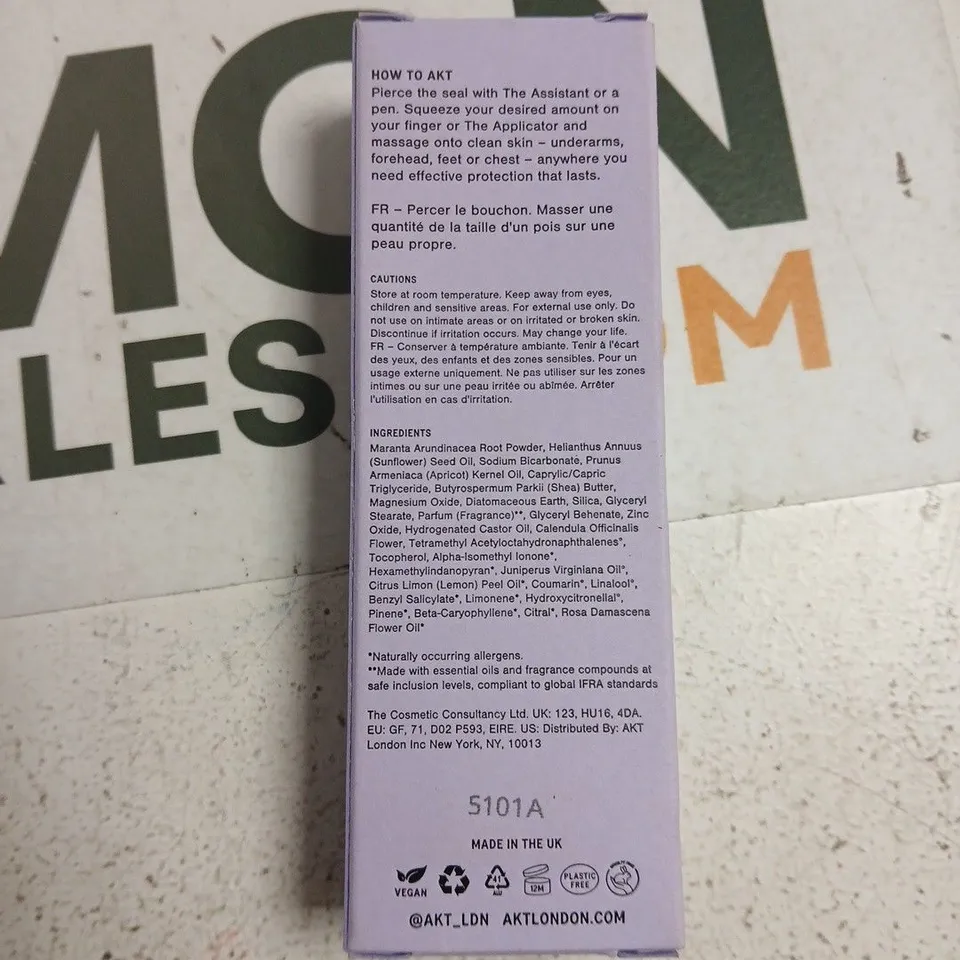 AKT THE DEODORANT BALM – 50ML, COLUMBIA ROAD SCENT (UK-MADE)