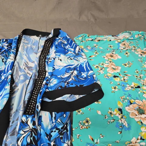 APPROXIMATELY 20 ASSORTED WOMENS CLOTHING PRODUCTS IN VARIOUS BRANDS TO INCLUDE DRESSES, TOPS, PANTS ETC