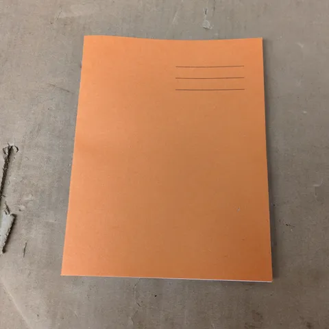 BOX OF 100 BRAND NEW SMALL 48 PAGE ORANGE WRITING BOOKS 