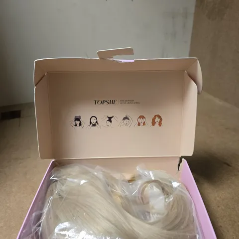 TOPSHE WIG – LONG STRAIGHT LIGHT BLONDE HAIR (PINK BOX)