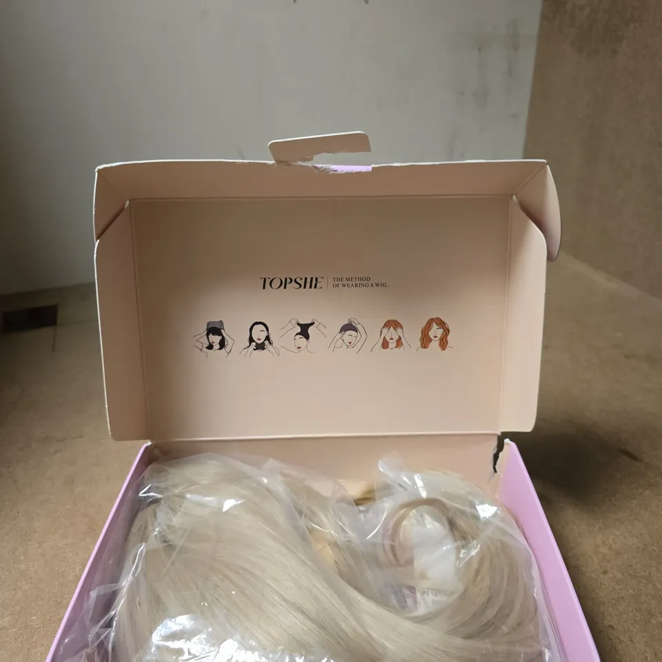 TOPSHE WIG – LONG STRAIGHT LIGHT BLONDE HAIR (PINK BOX)