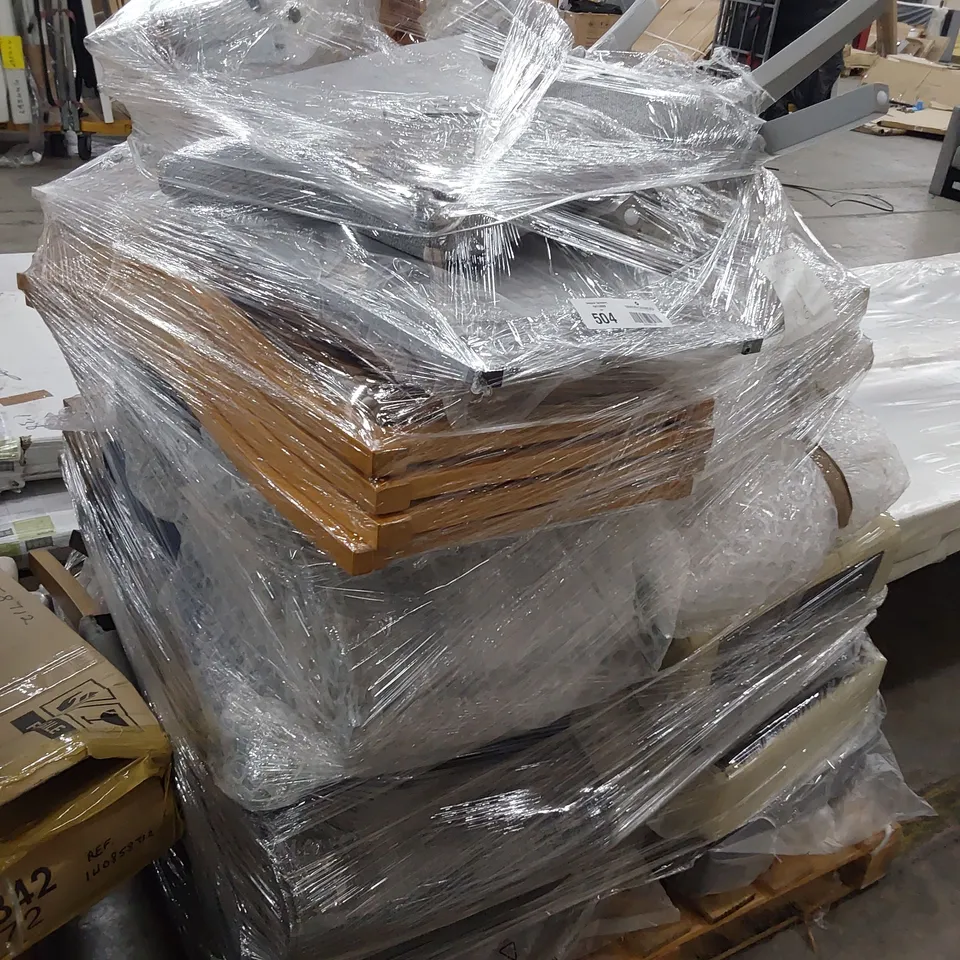 PALLET OF ASSORTED DINING CHAIR PARTS