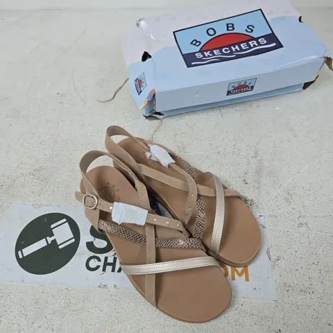 SKECHERS BOBS SANDALS β WOMENβS BEIGE/TAN, UK 7 (US 10) β BOXED