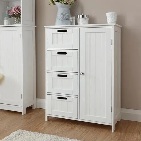 BOXED SHAKER 1 DOOR 4 DRAWER BATHROOM UNIT