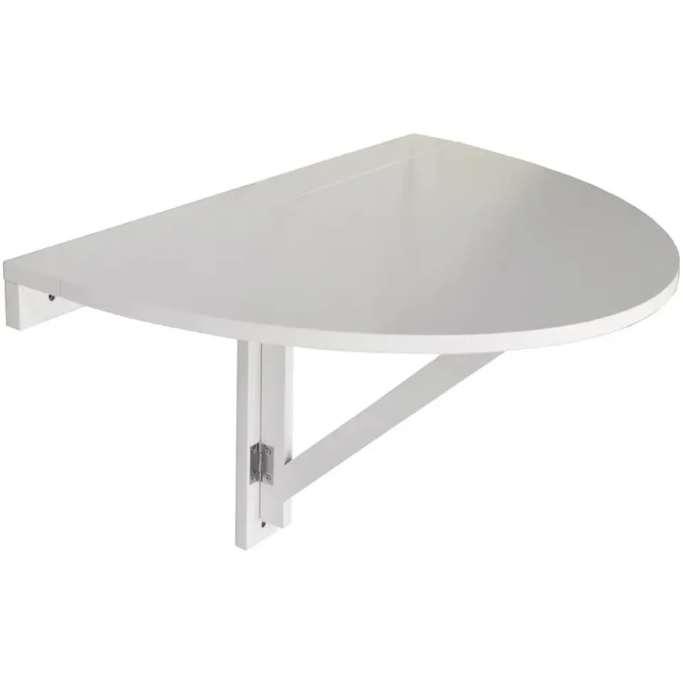 Wall mounted semi circle folding table