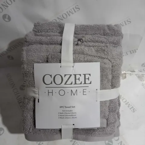 COZZEE HOME SUPERSOFT PLUSH SILVER THROW 