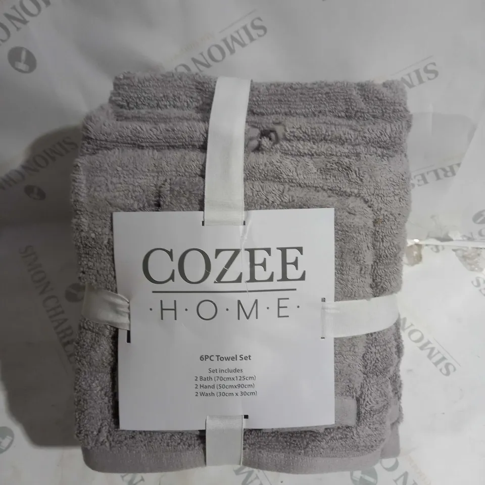 COZZEE HOME SUPERSOFT PLUSH SILVER THROW 