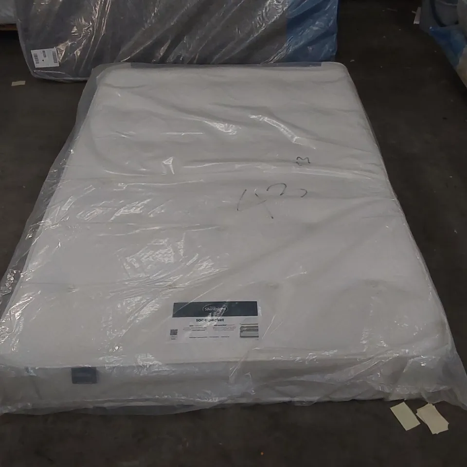 QUALITY BAGGED DESIGNER DOUBLE 135CM SILENTNIGHT MIA 1000 POCKET ORTHO FIRM MATTRESS RRP £599